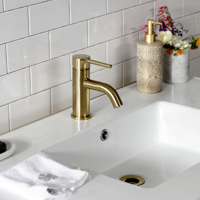 Quadras VWP3722A7 37-Inch Ceramic Console Sink Set, White/Brushed Brass
