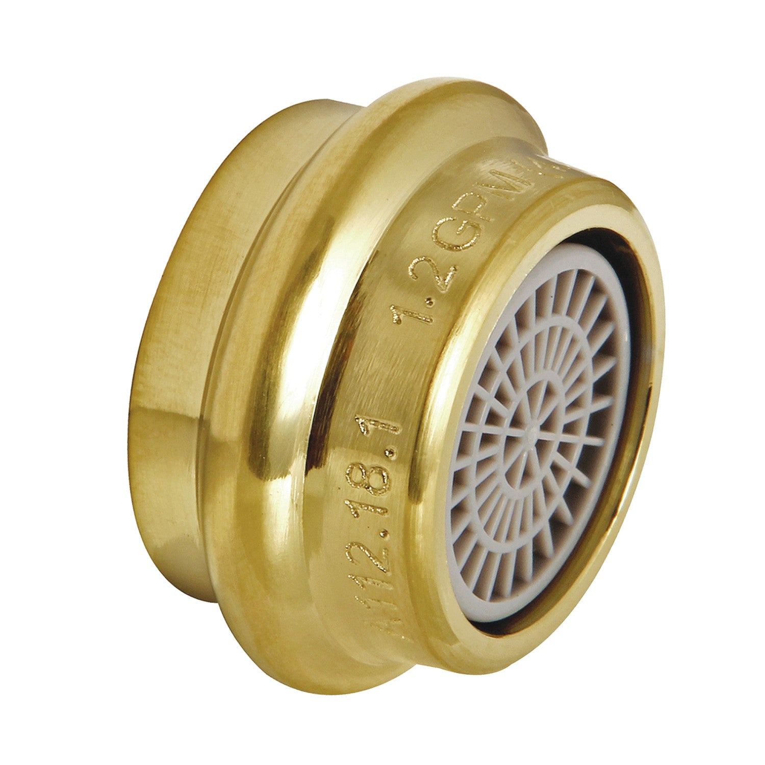 Kingston Brass Cal Green Z12KBSA1607 1.2 GPM Female Aerator, Brushed Brass