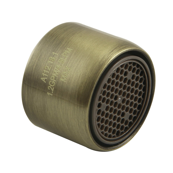 Kingston Cal Green Z12KSSA144AB 1.2 GPM Female Aerator, Antique Brass